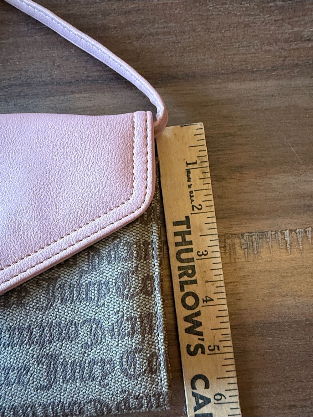 NWT - Juicy Couture Pink & Brown Monogram Crossbody Wallet - Picture 4 of 12